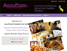 Tablet Screenshot of accufood.com